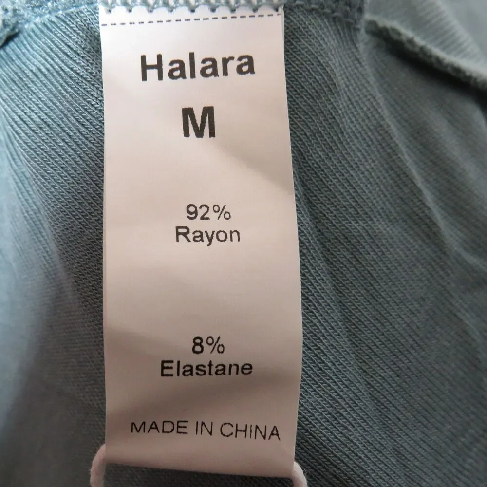 Halara Soft Stretchy Draped Neck Open Back Lace Up Padded Maxi Dress Size Medium - Picture 15 of 15